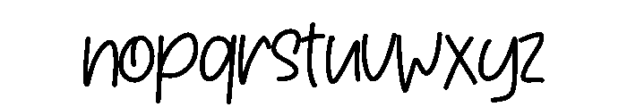 Hallo December Font LOWERCASE