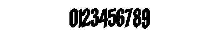 Hallo Horror Display Font OTHER CHARS