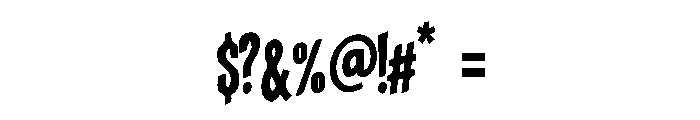 Hallo Horror Display Font OTHER CHARS