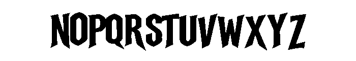 Hallo Horror Display Font UPPERCASE