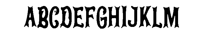 Hallow_Eve Font UPPERCASE