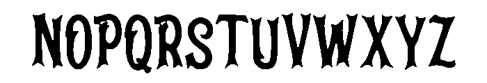 Hallow_Eve Font UPPERCASE