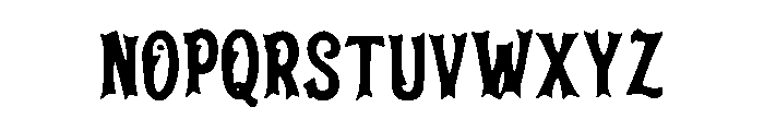 Hallow_Eve Font LOWERCASE