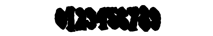 Hallow Zombies Extrude Regular Font OTHER CHARS