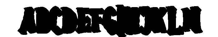 Hallow Zombies Extrude Regular Font UPPERCASE