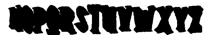 Hallow Zombies Extrude Regular Font UPPERCASE