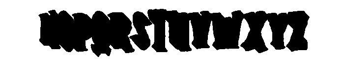 Hallow Zombies Extrude Regular Font LOWERCASE