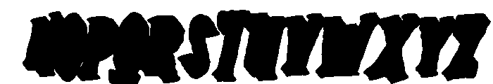 Hallow Zombies Extrude Slant Rg Font UPPERCASE