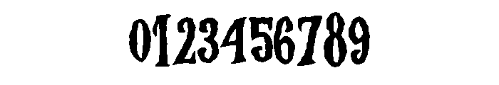 Hallow Zombies Regular Font OTHER CHARS
