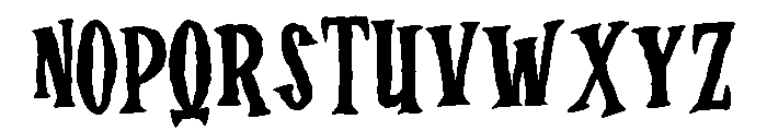 Hallow Zombies Regular Font UPPERCASE