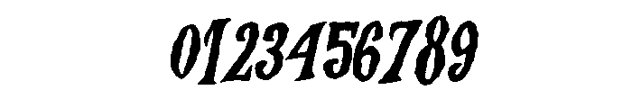 Hallow Zombies Slant Regular Font OTHER CHARS