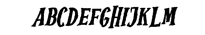 Hallow Zombies Slant Regular FONT