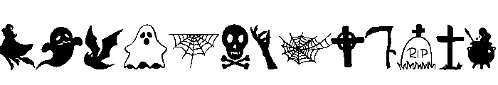 Halloween Bundle Font UPPERCASE