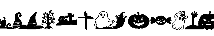 Halloween Bundle Font LOWERCASE
