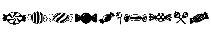 Halloween Candy Set Font OTHER CHARS