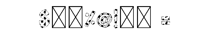 Halloween Candy1 Font OTHER CHARS