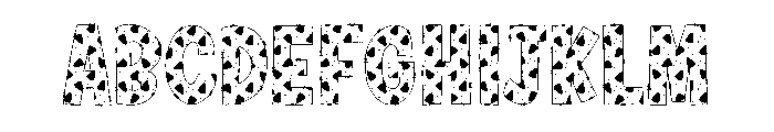 Halloween Candy1 Font UPPERCASE