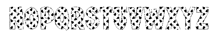 Halloween Candy1 Font LOWERCASE