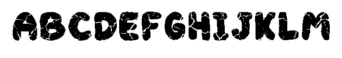 Halloween Crack Regular Font UPPERCASE