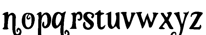 Halloween Creative Font LOWERCASE