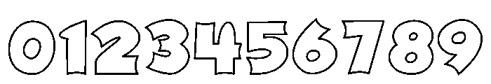 Halloween Dark Outline Regular Font OTHER CHARS