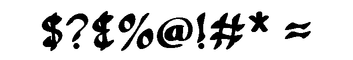 Halloween Display Regular Font OTHER CHARS