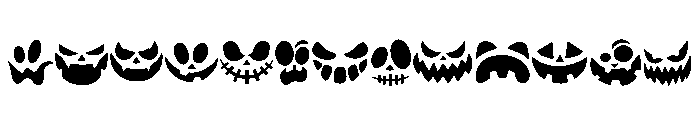 Halloween Faces FONT