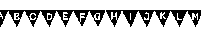 Halloween Flags Font UPPERCASE