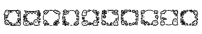 Halloween Frames Regular Font OTHER CHARS