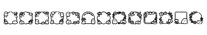 Halloween Frames Regular Font UPPERCASE