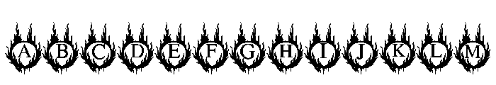 Halloween Hellfire Font UPPERCASE
