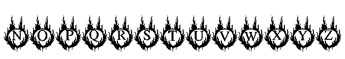 Halloween Hellfire Font UPPERCASE