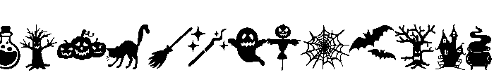 Halloween Horror Font UPPERCASE
