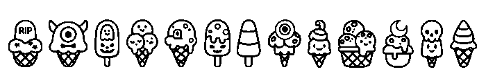 Halloween Ice Cream Regular FONT