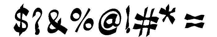 Halloween Letter Regular Font OTHER CHARS