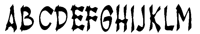 Halloween Letter Regular Font UPPERCASE