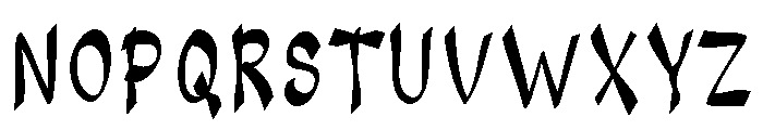 Halloween Letter Regular Font UPPERCASE