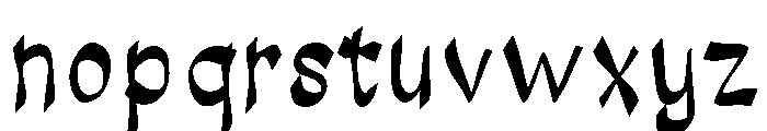Halloween Letter Regular Font LOWERCASE