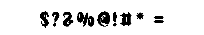 Halloween Moment Font OTHER CHARS