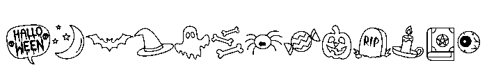 Halloween Parade Font UPPERCASE