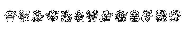 Halloween Plants Regular Font UPPERCASE