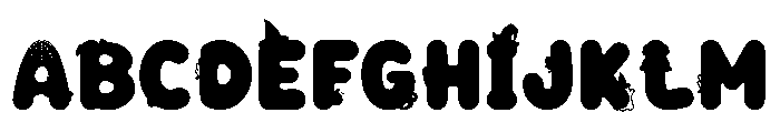 Halloween Puff Font UPPERCASE