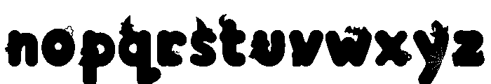 Halloween Puff Font LOWERCASE