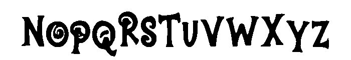 Halloween_Spell Font LOWERCASE