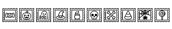 Halloween Stamp Regular Font OTHER CHARS