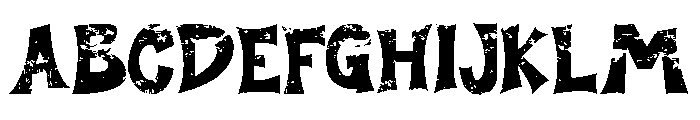 Halloween Vibes Grunge Font UPPERCASE