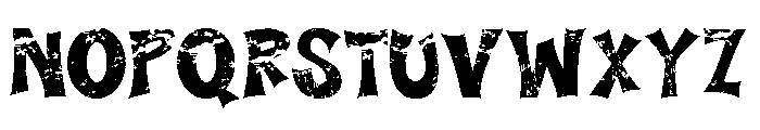 Halloween Vibes Grunge Font UPPERCASE