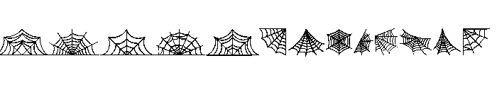 Halloween Web Font UPPERCASE