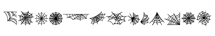 Halloween Web Font UPPERCASE