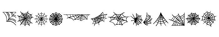 Halloween Web Font LOWERCASE